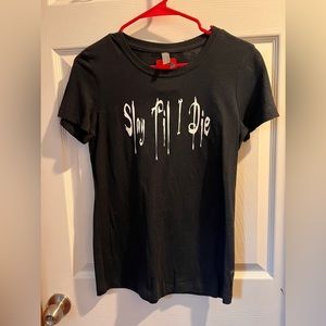 (S)LAYERR 1of1 “Slay Til I Die” band tee